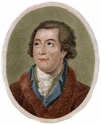 Portrait of Antoine Laurent de Lavoisier, French chemist (1743-1794) engraving by Chapman