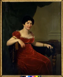 Portrait of Antonietta Fagnani Arese (1778-1847), beloved woman of Italian poet Ugo Foscolo (1778-1827). Painting of the 19th century