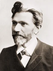 Portrait of August Bebel, German politician (1840-1913)