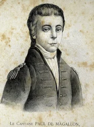 Portrait of Captain Paul de Magallon (1784 - 1859) - in Les Contemporains