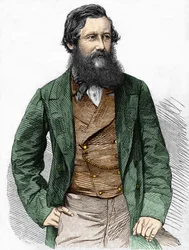 Portrait of Captain Speke, British explorer (1827 - 1864)