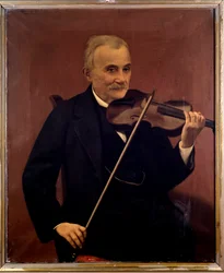 Portrait of Cesare Emiliani, Italian Violinist