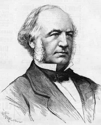 Portrait of Charles Bergeron (1808-1883) French engineer, great craftsman of the transformation of the ways of Paris, In "Le Monde Illustré" 1885
