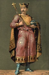 Portrait of Charles II the Bald, King of France