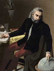 Portrait of Christopher Columbus, known in Italian as Cristoforo Colombo, navigator of Genoese origin.