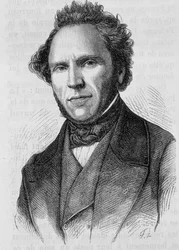 Portrait of Claude Anthime Corbon (1808 - 1891). Engraving from 