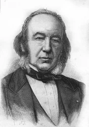 Portrait of Claude Bernard, French physiologist - in 