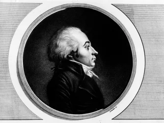 Portrait of Claude Roberjot (1752-1799), deputy of Saone-et-Loire at the National Convention. Engraving in 