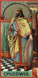 Portrait of Clovis, King of the Francs from 481-511 AD
