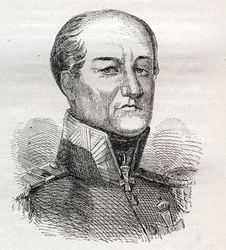 Portrait of David Hendrik, Baron Chasse (engraving)