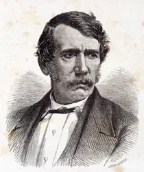 Portrait of David Livingstone, British missionary and explorer (1813-1873) - in 