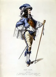 Portrait of Don Juan in foot, 19th century