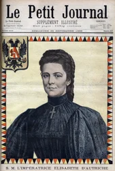 Portrait of Elisabeth of Austria (Sissi) - in 