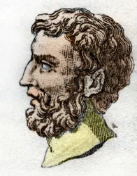 Portrait of Epaminondas general and Boetian statesman belong to the Democratic Party (-418 - -362)