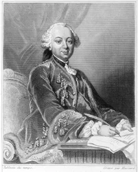Portrait of Etienne François, Duke of Choiseul (1719-1785), French politician - in Histoire des Français by Lavallée, engraving, sd