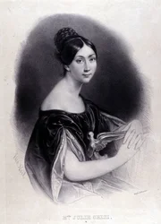 Portrait of Giulia Grisi, Italian soprano