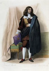 Portrait of Jean Baptiste Colbert (1619-1683), French statesman - in 