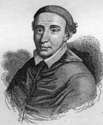 Portrait of John de La Balue (1421-1491), Cardinal Bishop of Evreux and Amonier of King Louis XI (1835 engraving)