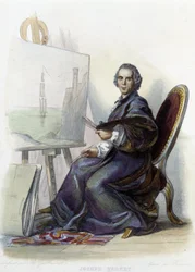 Portrait of Joseph Vernet, French painter, cartoonist and sculptor (1714 - 1789) - in 