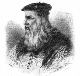 Portrait of Leonardo da Vinci (1452 - 1519).
