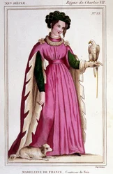 Portrait of Madeleine of France (1443 - 1495), Countess of Foix.