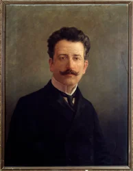 Portrait of Marco Enrico Bossi, Italian composer and organist