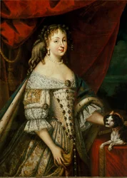 Portrait of Maria Giovanna Battista di Savoia Nemours (Marie Jeanne Baptiste de Savoie-Nemours) (1644-1724), wife of Carlo Emanuele II