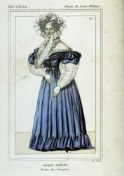 Portrait of Marie Amelie de Bourbon, Queen of the French