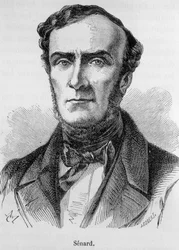 Portrait of Marie Antoine Jules Sénard, member of the Paris Bar, former President of the National Assembly and former Minister of the Interior. He defended Gustave Flaubert during the trial following the publication of "Madame Bovary". Engraving from the