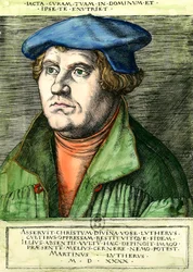 Portrait of Martin Luther (16th Century Engraving)