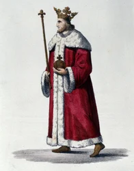 Portrait of Pepin III known as Pepin the Brief (714-768) king of France