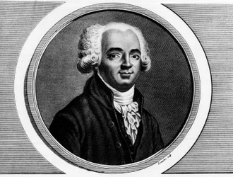 Portrait of Pierre Louis Manuel (1751-1793) deputy of the Seine at the National Convention. Engraving in 