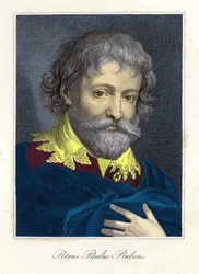 Portrait of Peter Paul Rubens (1577-1640), Flemish painter and cartoonist