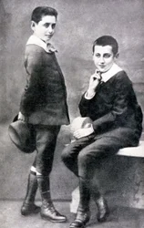 Portrait of Robert and Marcel Proust, circa 1885