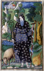 Portrait of Rodomont, buckwheat hero of the chivalrous poems 