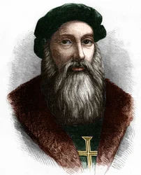 Portrait of Vasco da Gama (1469-1524), Portuguese navigator.