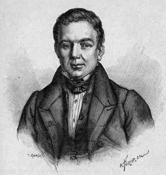 Portrait of Villemain, French professor and politician (1790 - 1870)