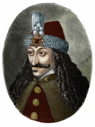 Portrait of Vlad Tepes III the Impaler or Dracula (1431-1476), who inspired Bram Stoker