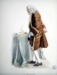 Portrait of Voltaire - engraving