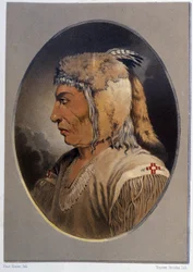 Portrait of an Indian: Man-Ce-Muckt - in 