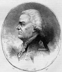 Portrait of the Count of Grasse (Francois Joseph Paul, Marquis de Grasse Tilly) (1722-1788), French admiral who participated in the American War of Independence (1775-1783). Engraving from 1881.