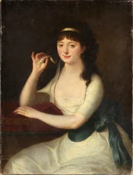 Portrait of the Genoa Aristocrat Luigia Pallavicini (1772-1841) Marquise and Muse of Poets