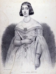 Portrait of the singer Anna de La Grange (1824-1909)