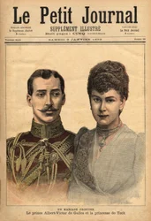 Portraits of Prince Albert Victor and Mary of Teck