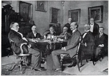 President McKinley and his Cabinet in the White House