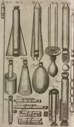 Pyrotechnic Rockets and Instruments, Engraving from Grand Art d