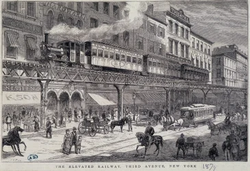 Raised Railway on 3rd Avenue, New York
