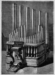 Rare or imaginary instruments: The Pyrophone or “singing flames”, by Frederic Kastner (instrument that generates flames powered by gas jets).