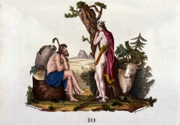 Representation of Argus and Io, Transformed into Cow by Mercury. Plate Taken from 