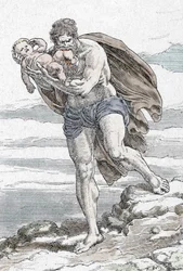 Cronus Devouring One of His Children, Engraving from 